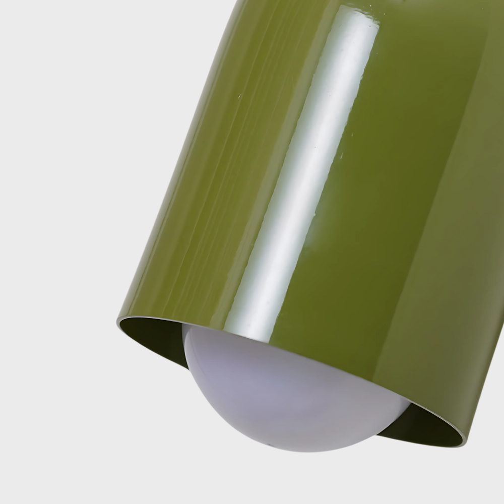 Moderne Doppelkopf-Wandleuchte aus Glas