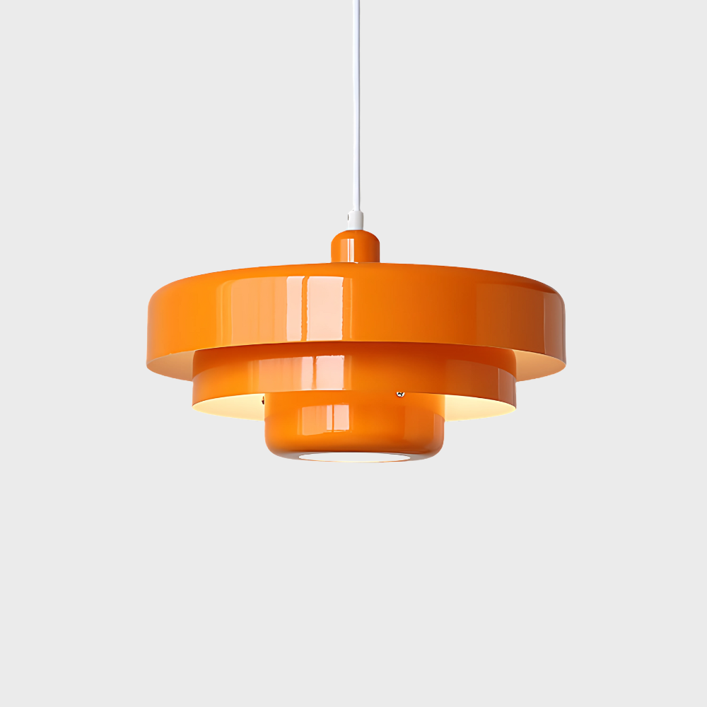 Bauhaus Pendelleuchte aus Eisen