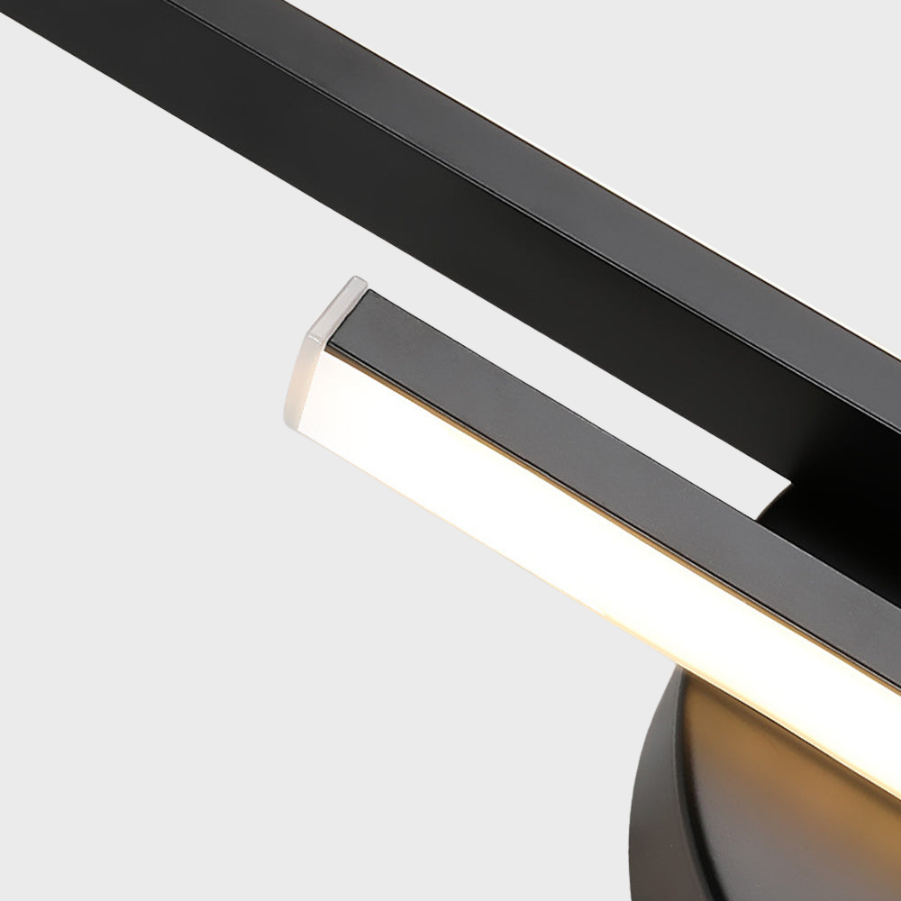 LED-Wandleuchte aus Eisen in Schwarz