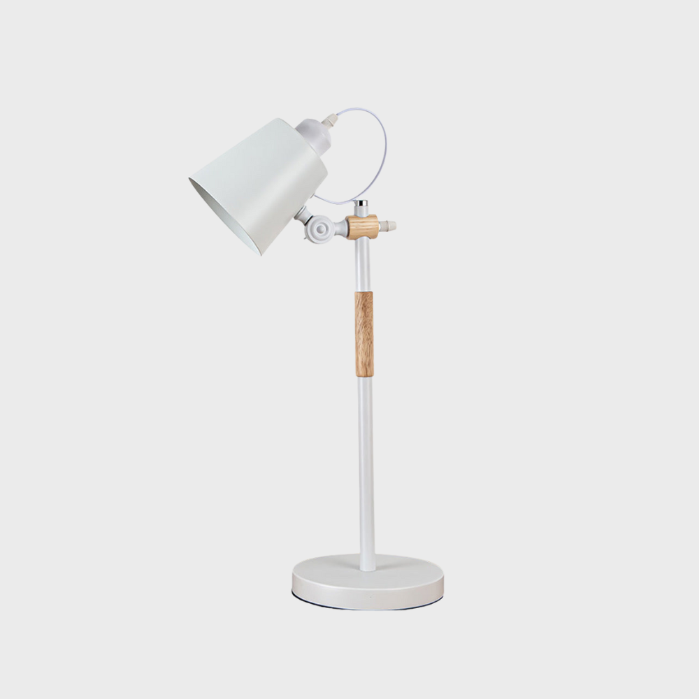 Nordische LED-Tischlampe in Weiß