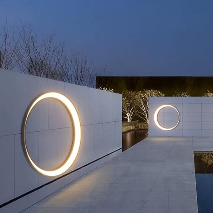 Außen Kreative Moderne Ring LED Wandleuchte