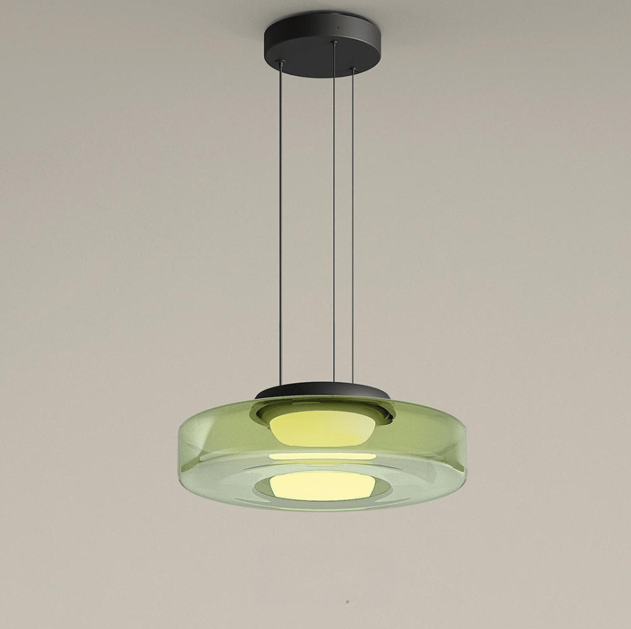 Bauhaus Glas Pendelleuchte im Moderne Stil
