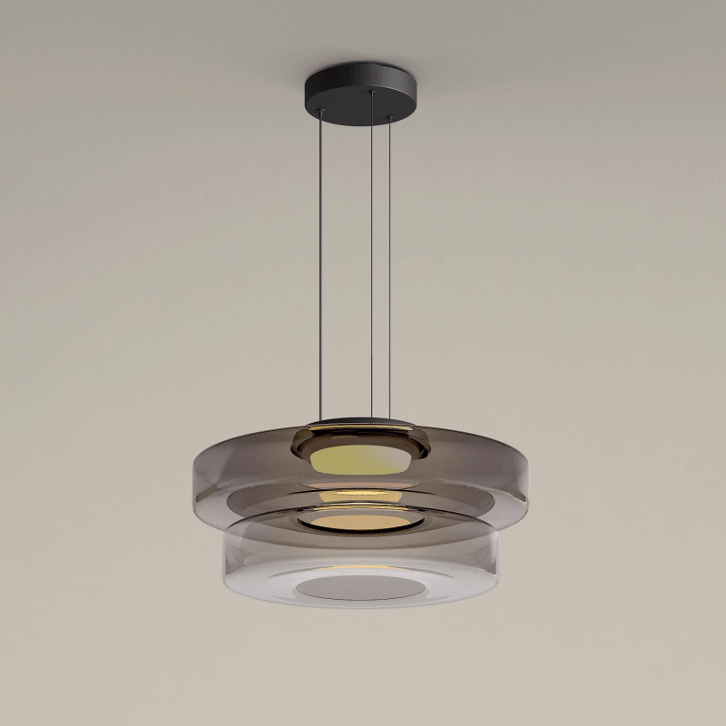 Bauhaus Glas Pendelleuchte im Moderne Stil