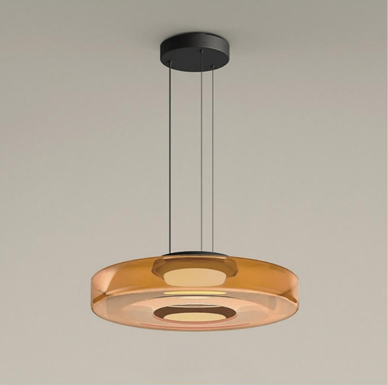 Bauhaus Glas Pendelleuchte im Moderne Stil