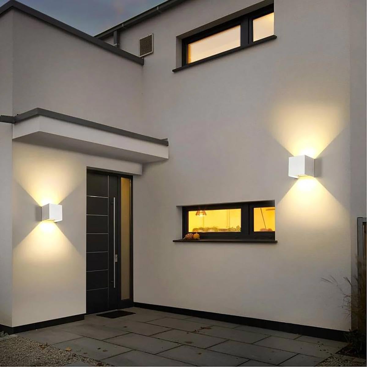 Quadratisch Wand LED Außenleuchte