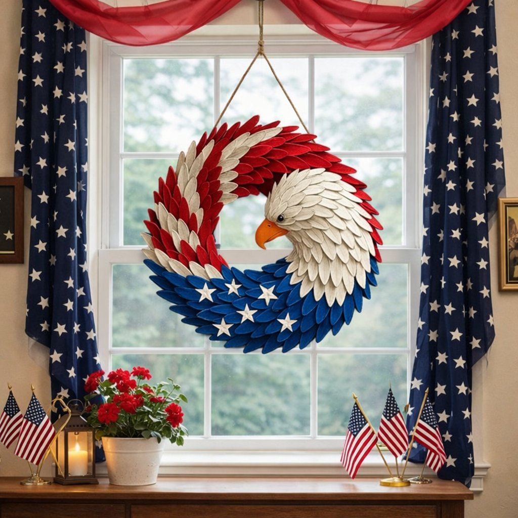 Adler Kranz Wanddekoration als Gedenktafel Front