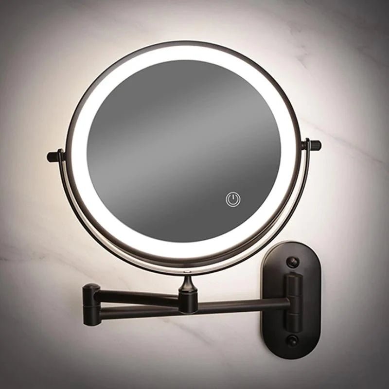 Beleuchteter LED Kosmetikspiegel Wand mit Schwenkarm Full