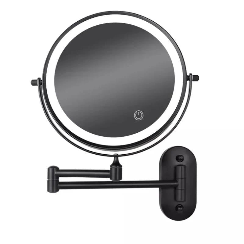 Beleuchteter LED Kosmetikspiegel Wand mit Schwenkarm View 15