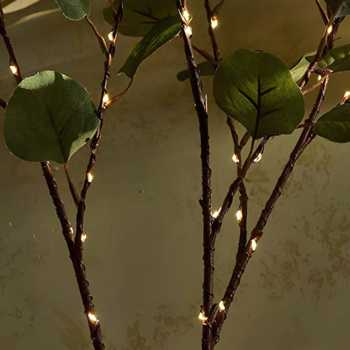 Dekorative LED Zweige mit Blättern für die Vase Side