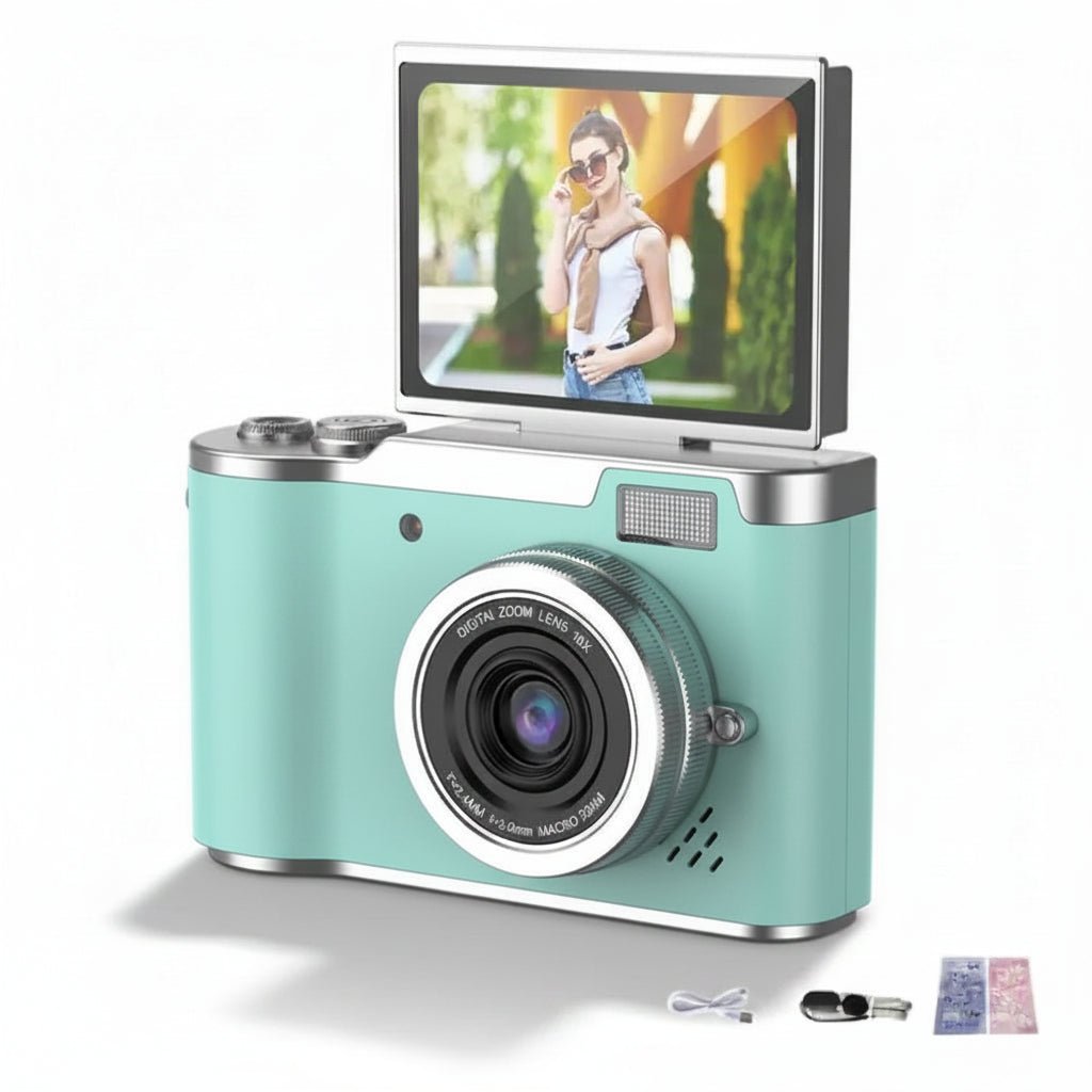 Digitalkamera 4K 48MP mit Klappbildschirm und 8X Zoom Full