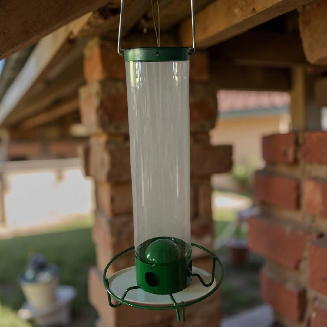 Eichhörnchensicheres Metall Vogelfutterhaus Hängend Detail