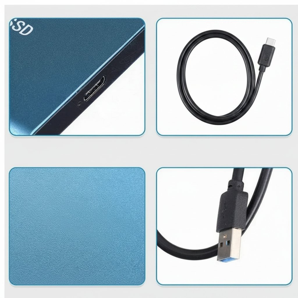 Externe SSD Portable SSD USB Mobiler Speicher Slim Lifestyle