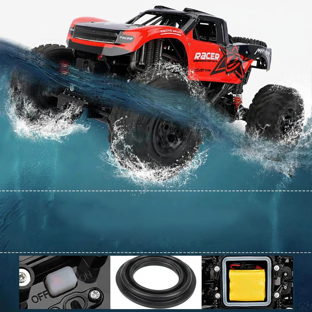 Ferngesteuertes Monstertruck Amphibisch Geländewagen mit Allradantrieb Back