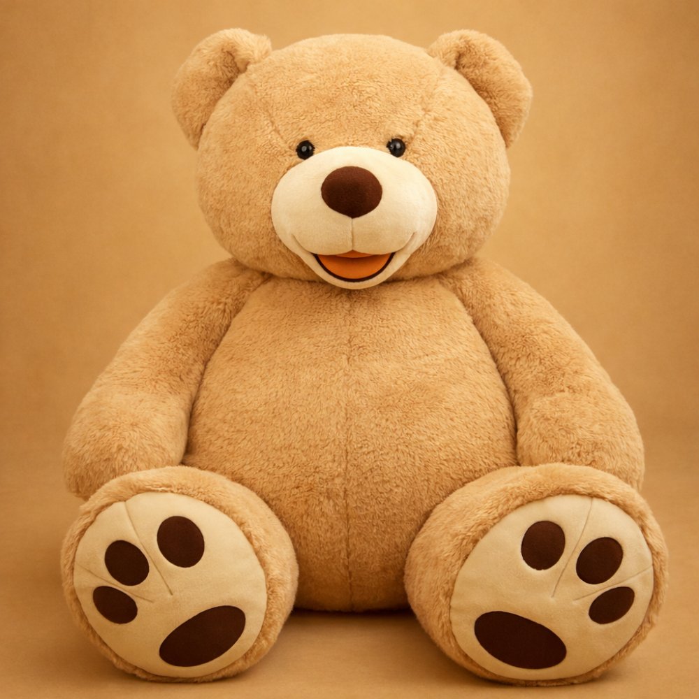 Großer Teddybär Plüschtier zum Kuscheln Close Up