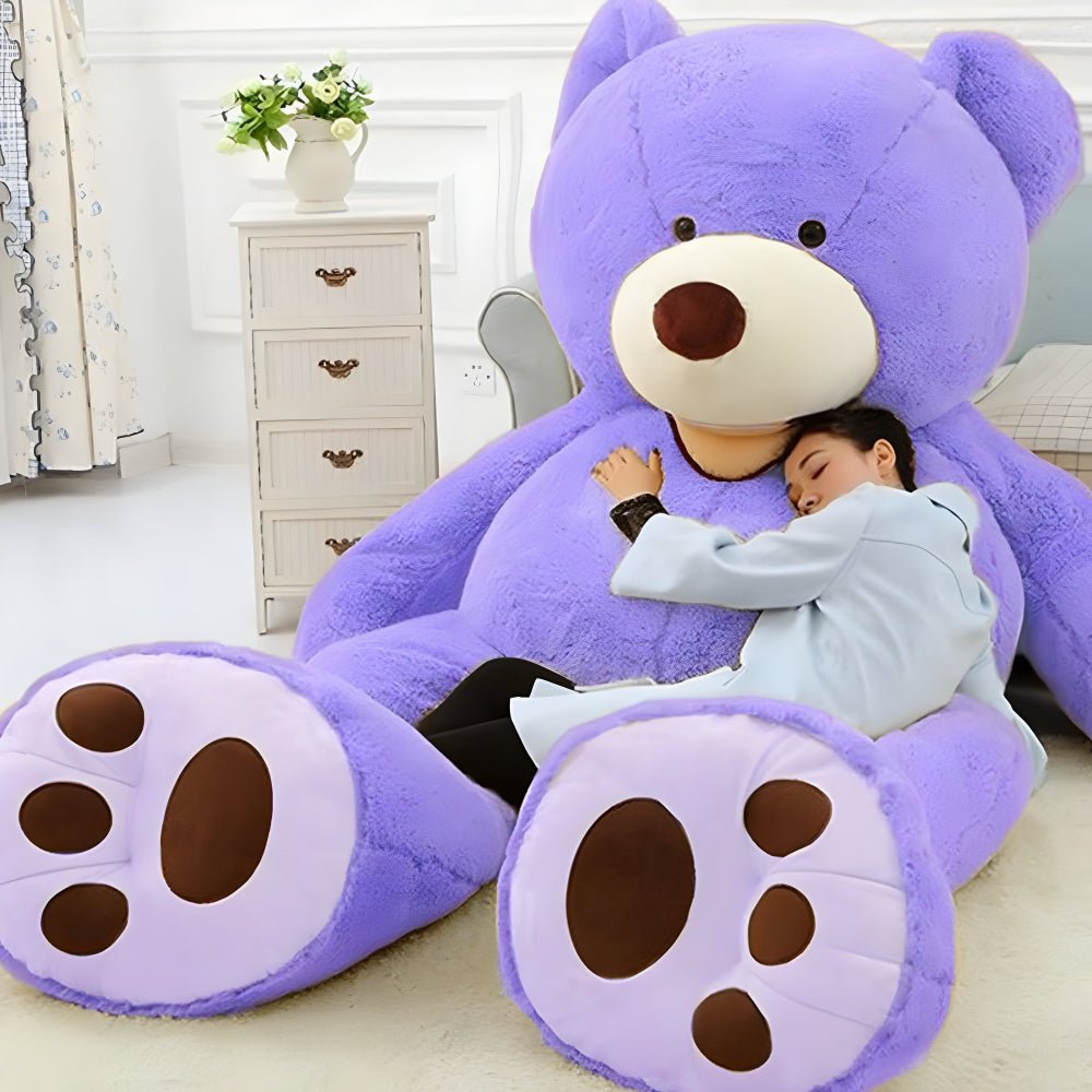 Großer Teddybär Plüschtier zum Kuscheln Detail