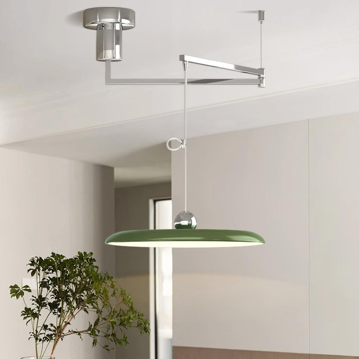 Industrielle Metall Hängeleuchte mit verstellbarem Arm View 11