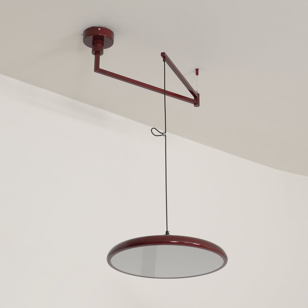Industrielle Metall Hängeleuchte mit verstellbarem Arm View 26