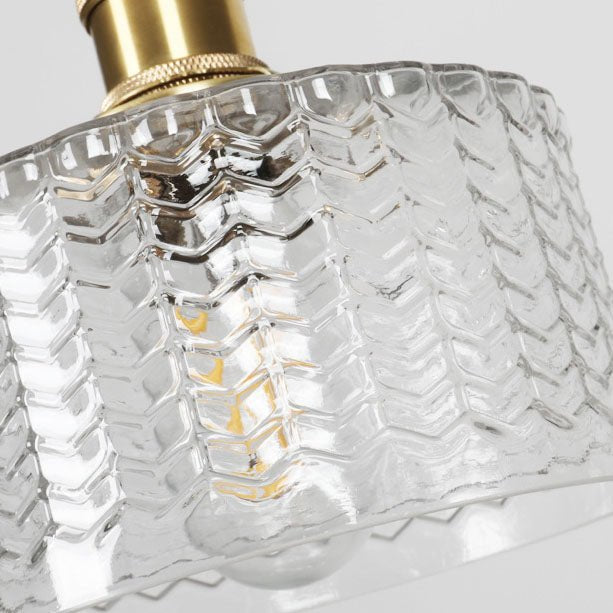 Japanische Messing Glas Pendelleuchte Rund View 11