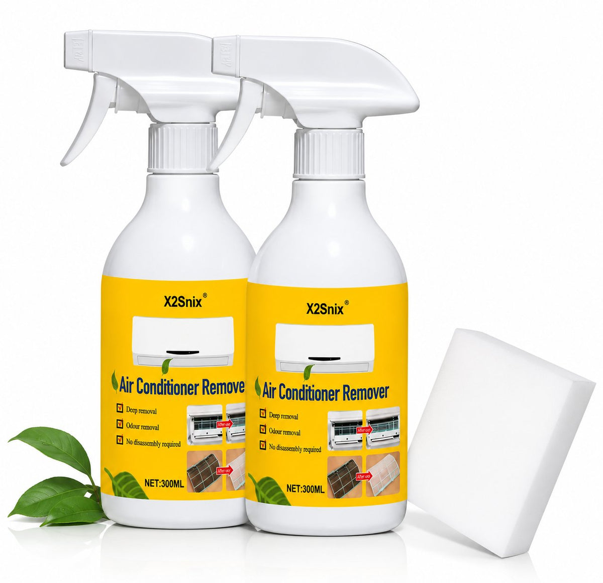 Klimaanlagenreiniger Set Schaum-Spray mit Reinigungsschwamm Hero