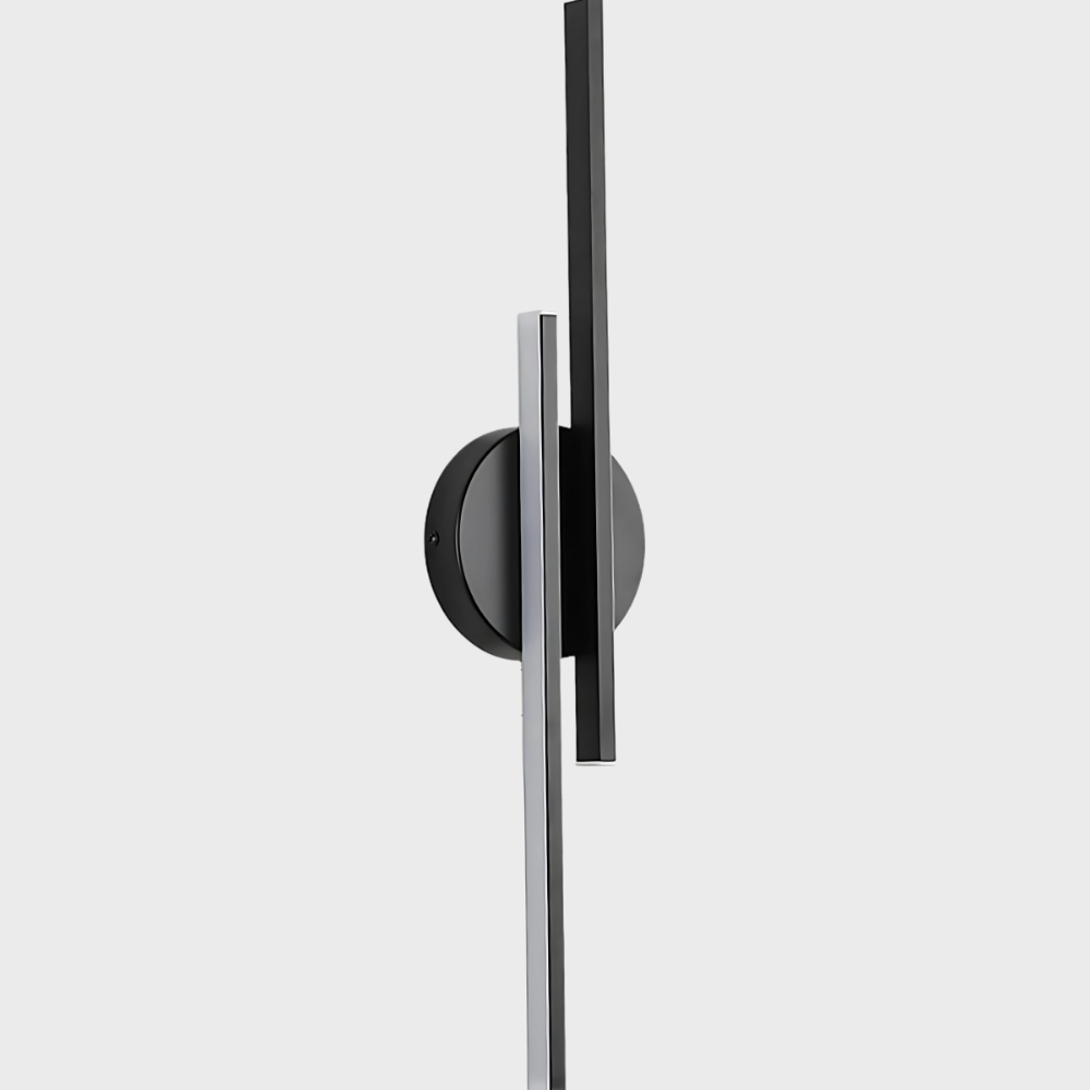 LED-Wandleuchte aus Eisen in Schwarz