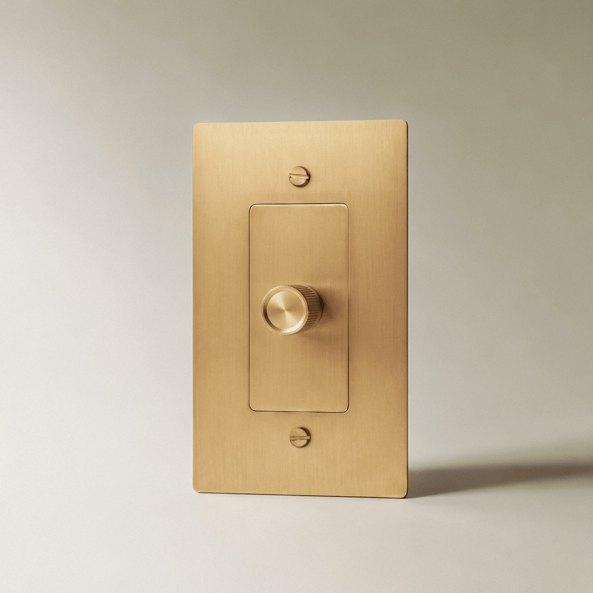 Massiver Messing 3-Wege-Drehdimmer 1-fach bis 5-fach Hero