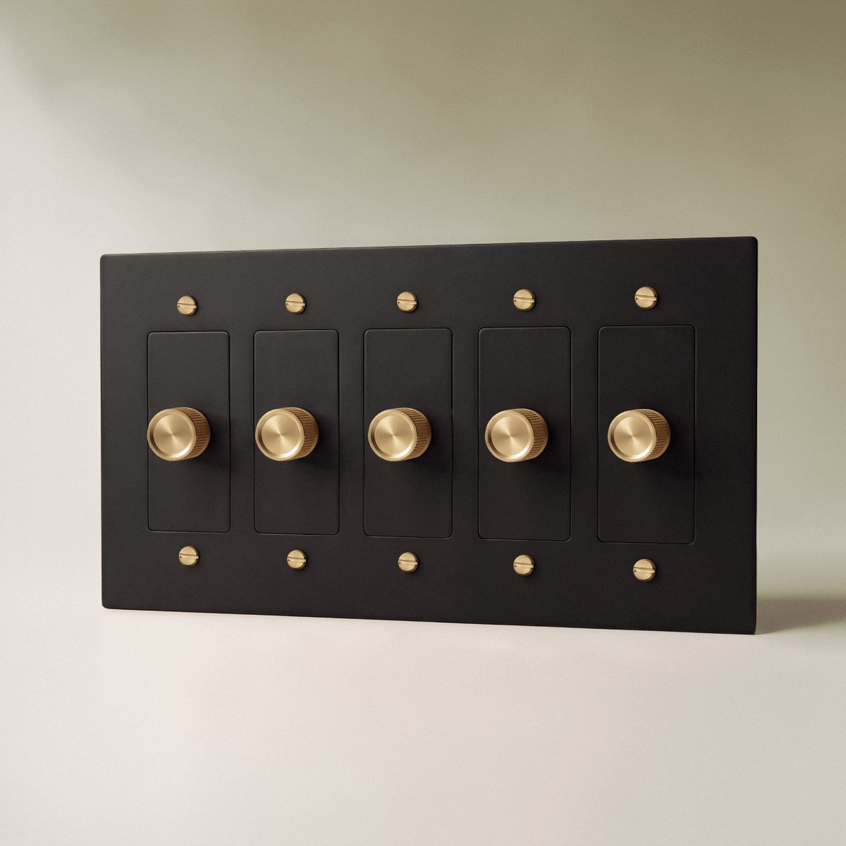 Massiver Messing 3-Wege-Drehdimmer 1-fach bis 5-fach View 30