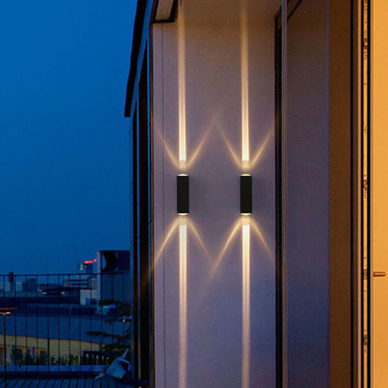 Minimalistische Aluminium LED Außenwandleuchte Rechteckig Hero