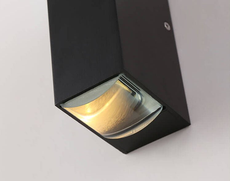 Minimalistische Aluminium LED Außenwandleuchte Rechteckig Lifestyle