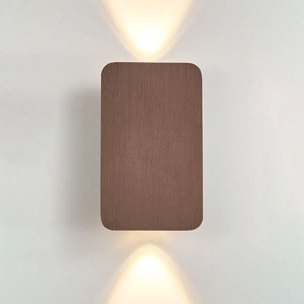Minimalistische Aluminium LED Wandleuchte Rechteckig Flach View 15