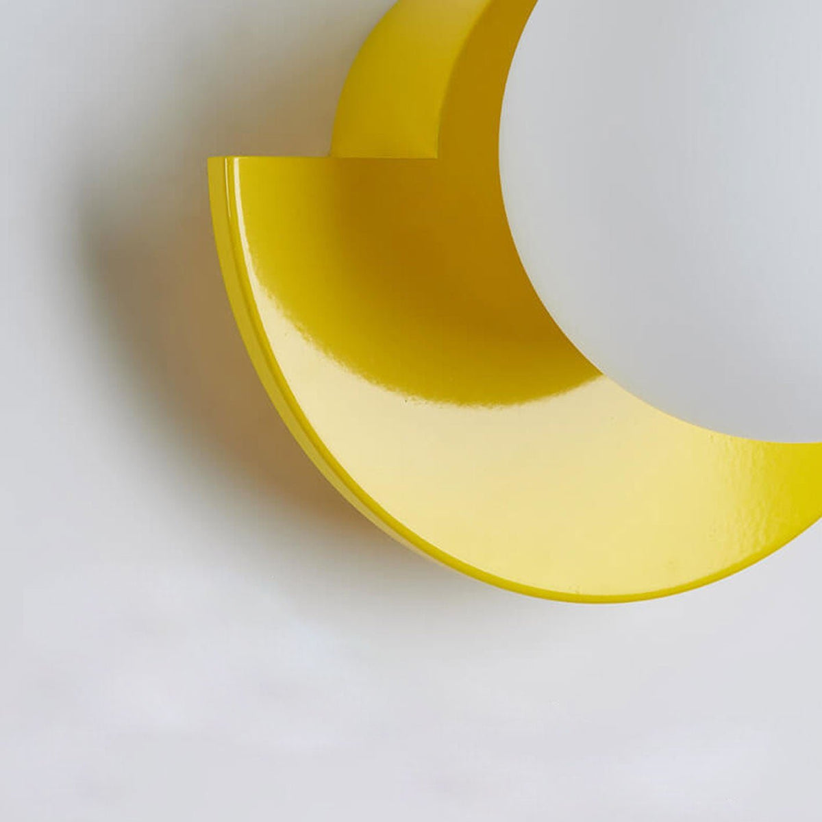 Minimalistische Glas Wandleuchte in Kugelform Back