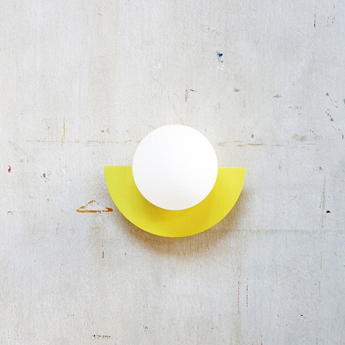 Minimalistische Glas Wandleuchte in Kugelform View 18