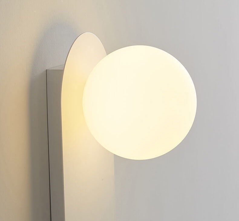 Minimalistische Glas Wandleuchte mit Ring Alternate
