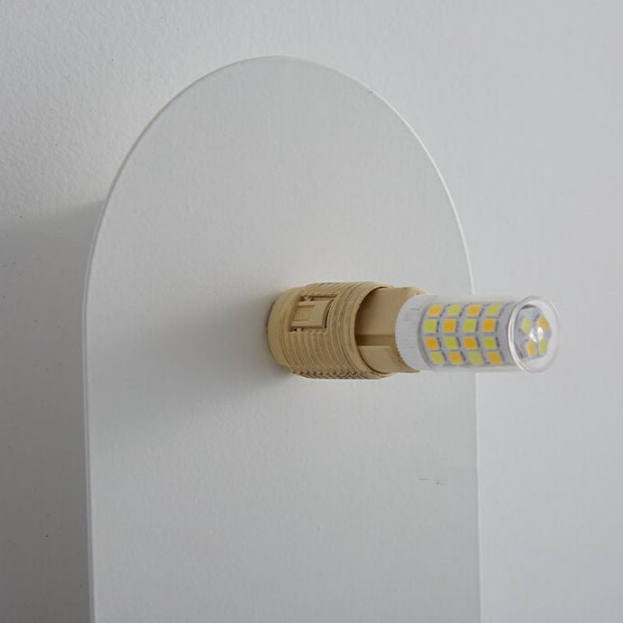 Minimalistische Glas Wandleuchte mit Ring Full