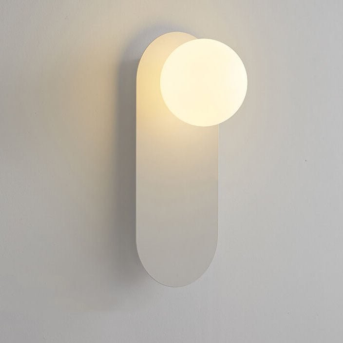 Minimalistische Glas Wandleuchte mit Ring View 12