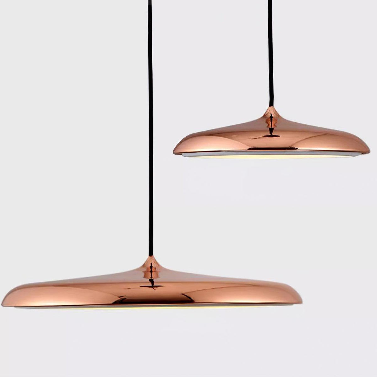 Minimalistische Hängeleuchte im Macaron Stil Scheibenförmig View 22