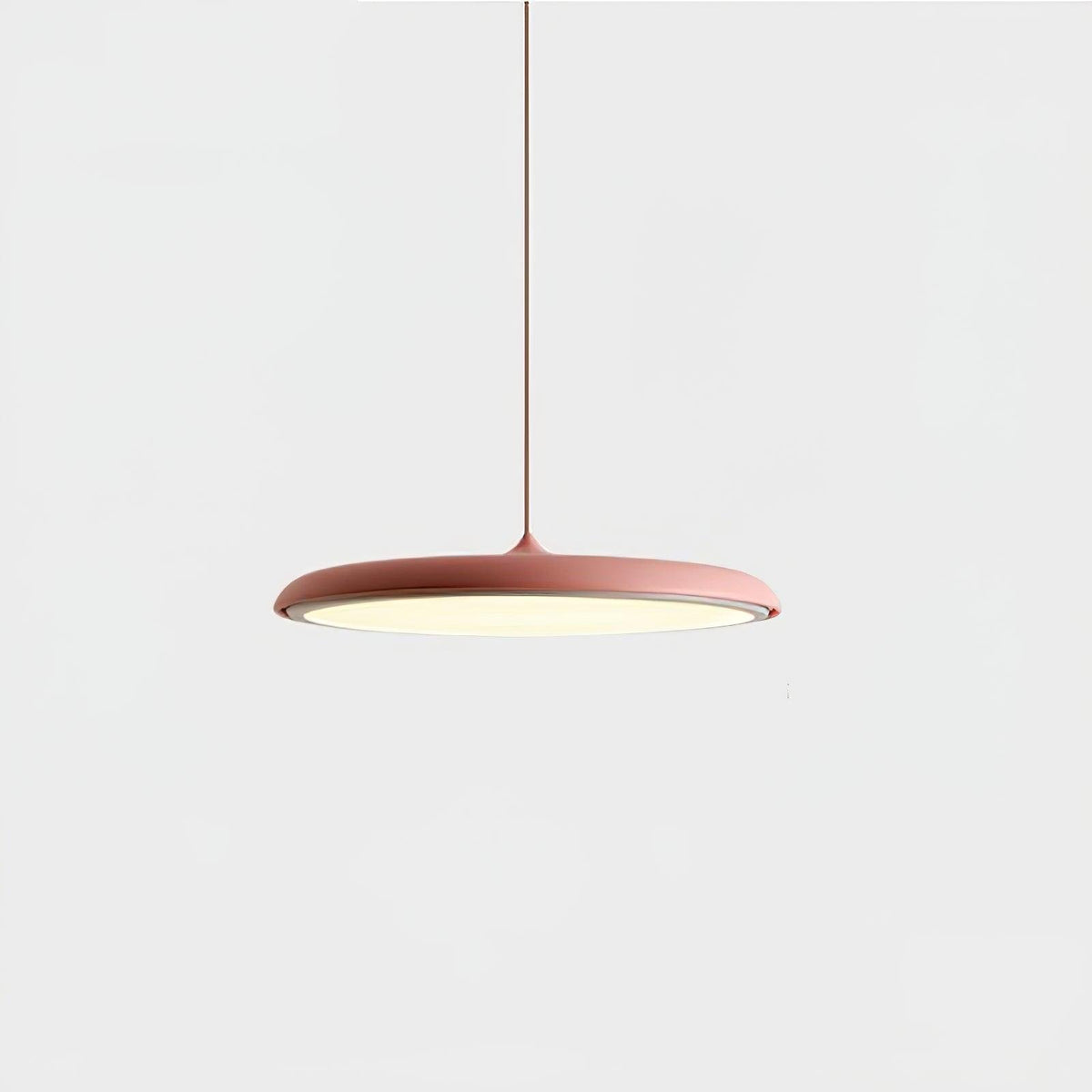 Minimalistische Hängeleuchte im Macaron Stil Scheibenförmig View 28