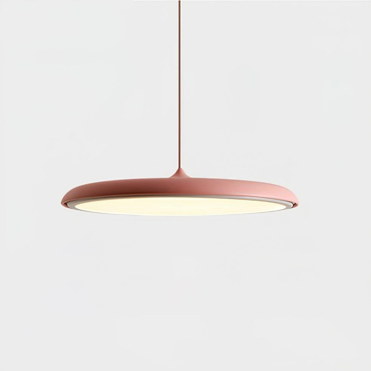 Minimalistische Hängeleuchte im Macaron Stil Scheibenförmig View 33