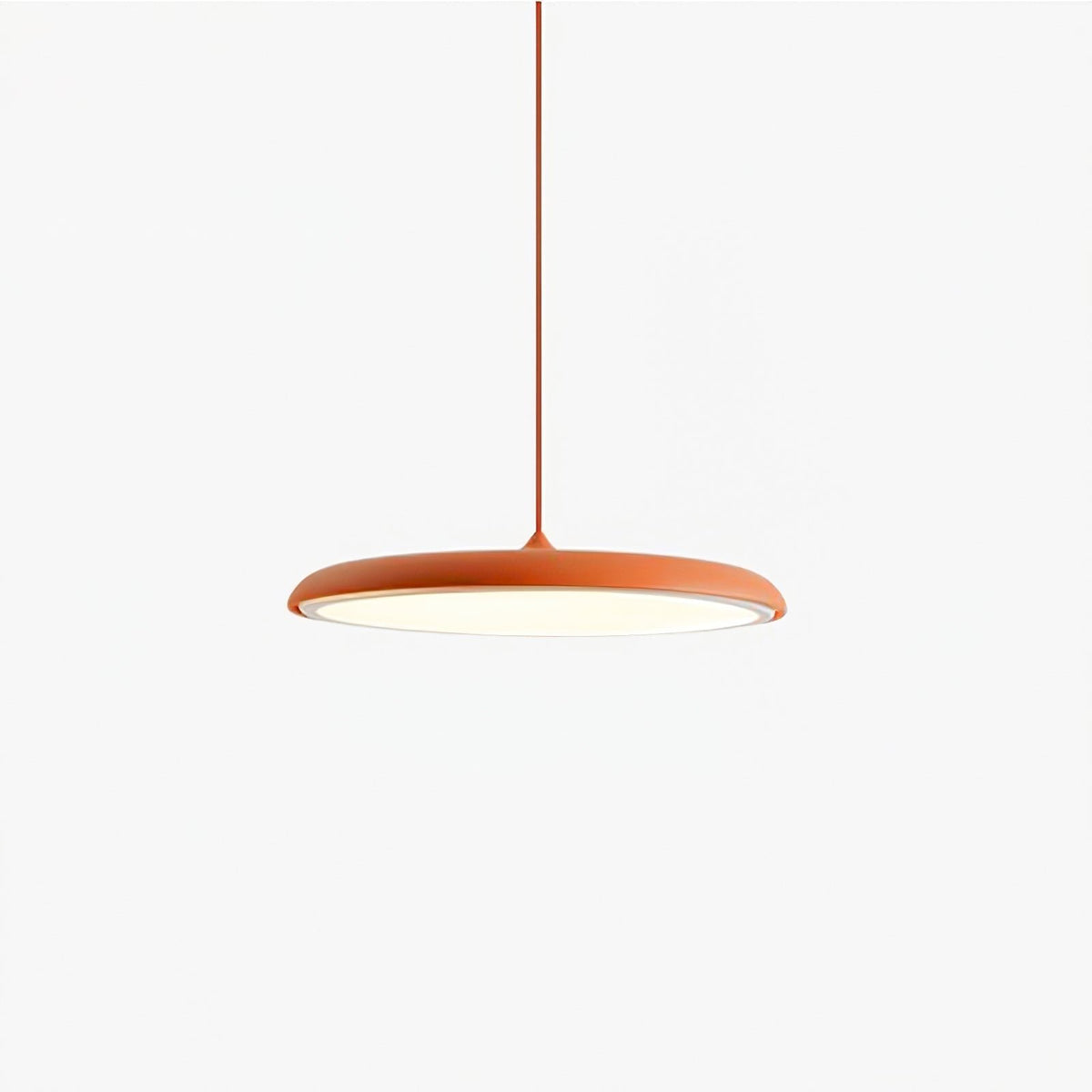 Minimalistische Hängeleuchte im Macaron Stil Scheibenförmig View 35