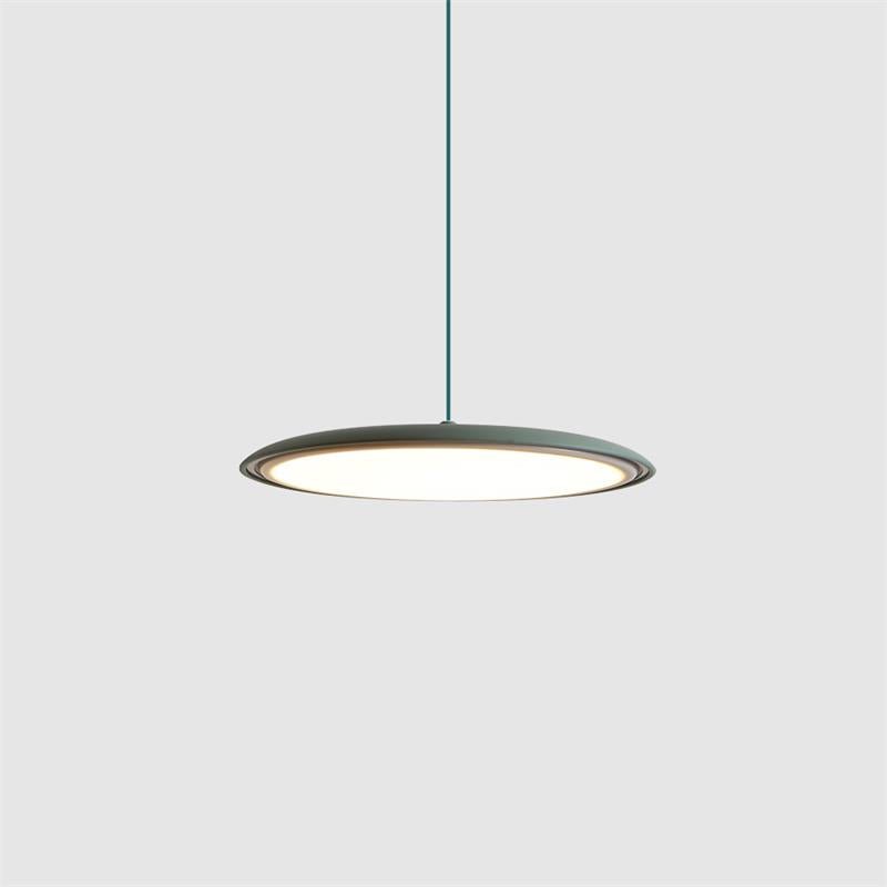 Minimalistische Hängeleuchte im Macaron Stil Scheibenförmig View 40