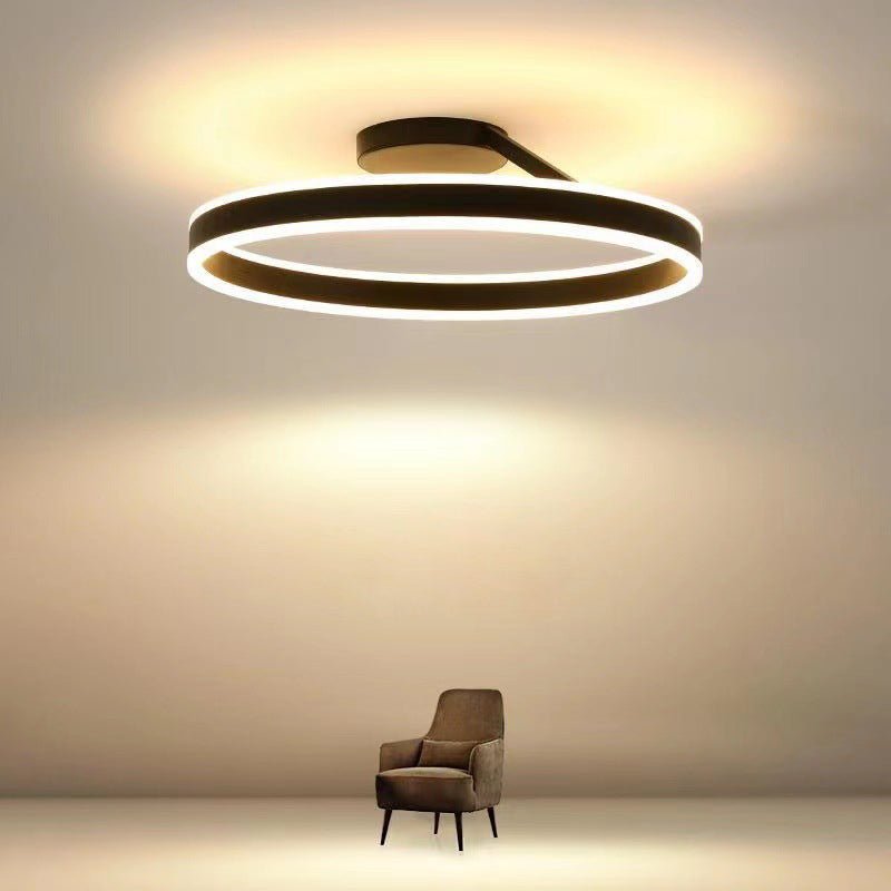 Minimalistische LED Deckenleuchte mit Einzelring View 13