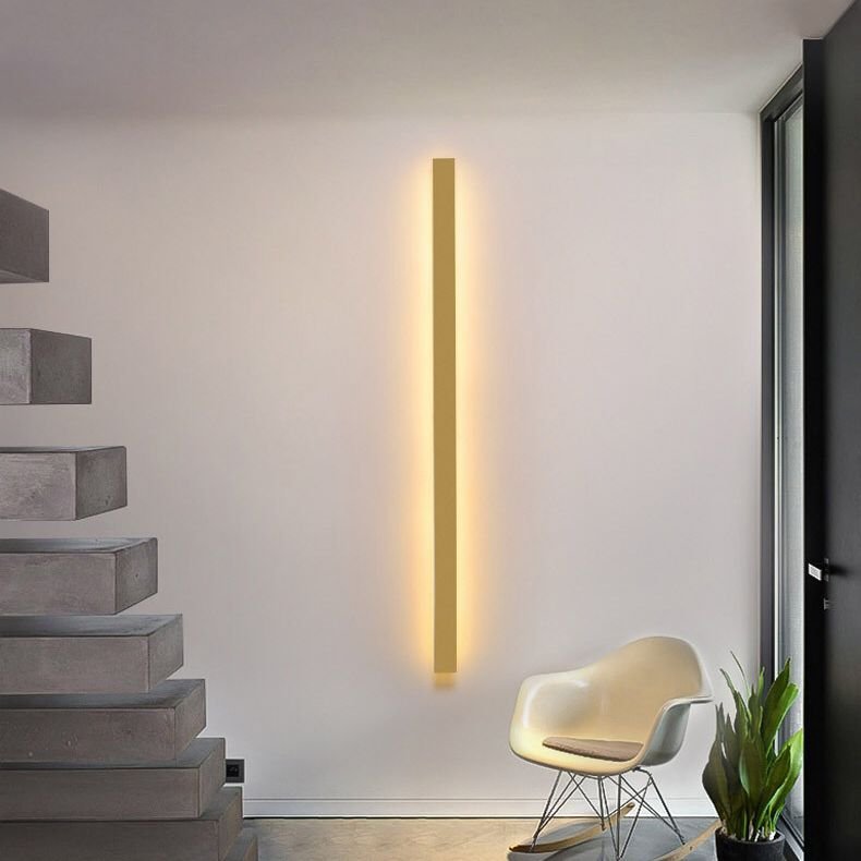 Minimalistische LED Wandleuchte aus Acryl Linear Detail
