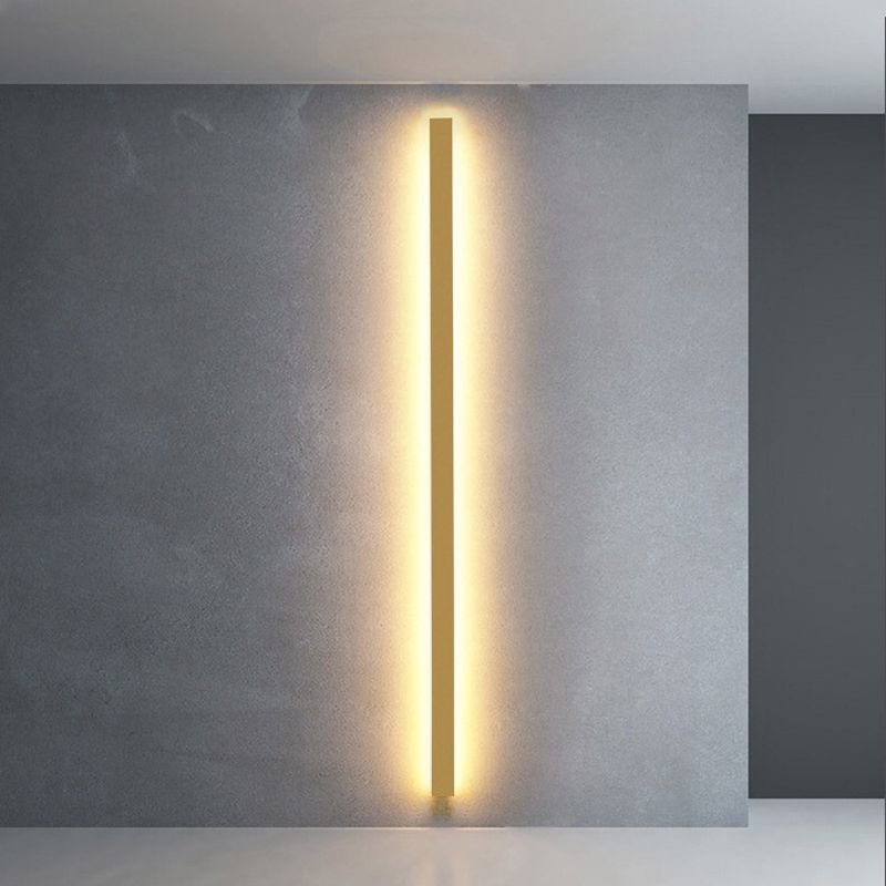 Minimalistische LED Wandleuchte aus Acryl Linear Front