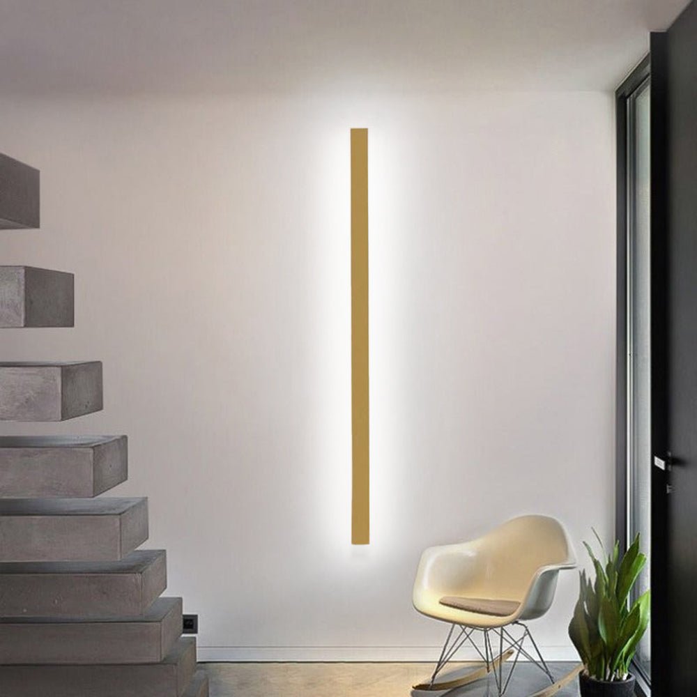 Minimalistische LED Wandleuchte aus Acryl Linear View 12