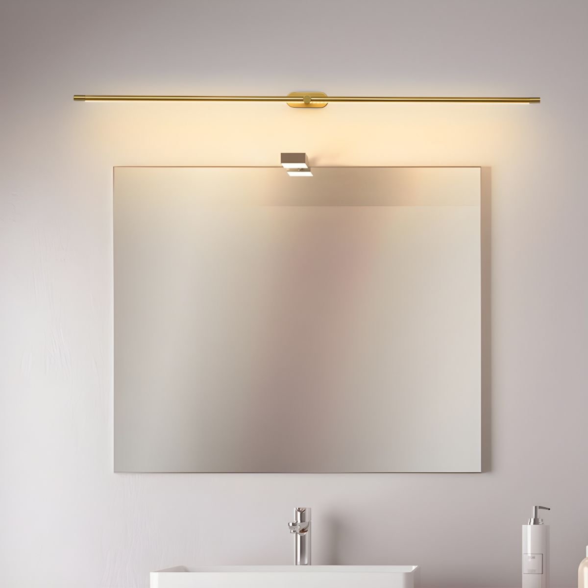 Minimalistische LED Wandleuchte mit Touch Dimmer Aufladbar Detail