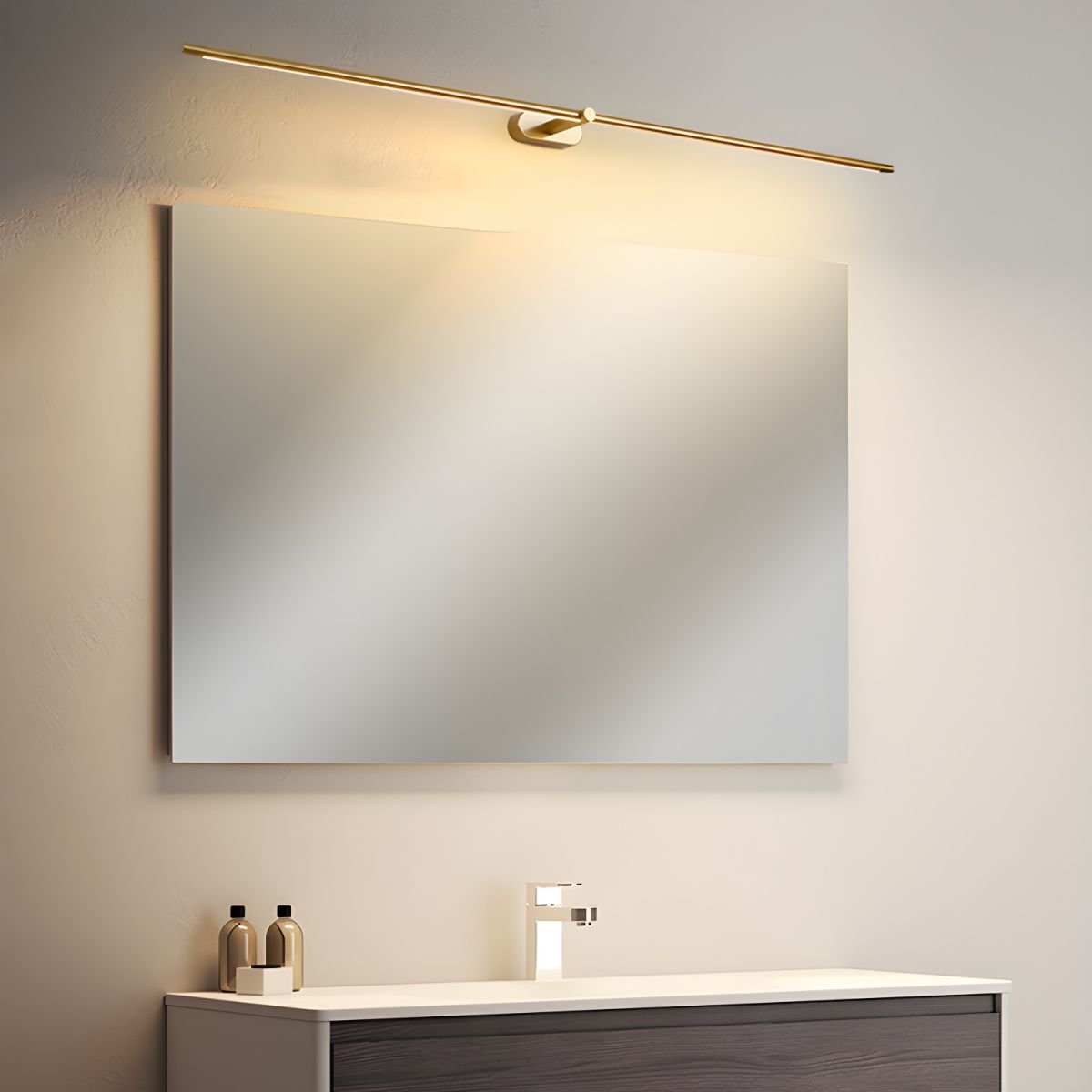 Minimalistische LED Wandleuchte mit Touch Dimmer Aufladbar Side