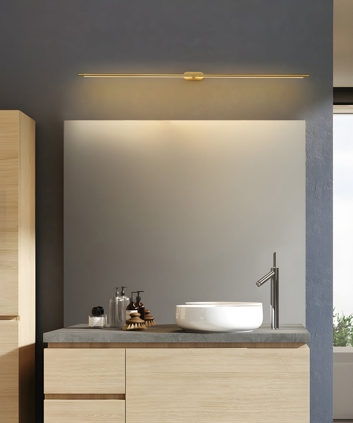 Minimalistische LED Wandleuchte mit Touch Dimmer Aufladbar View 11