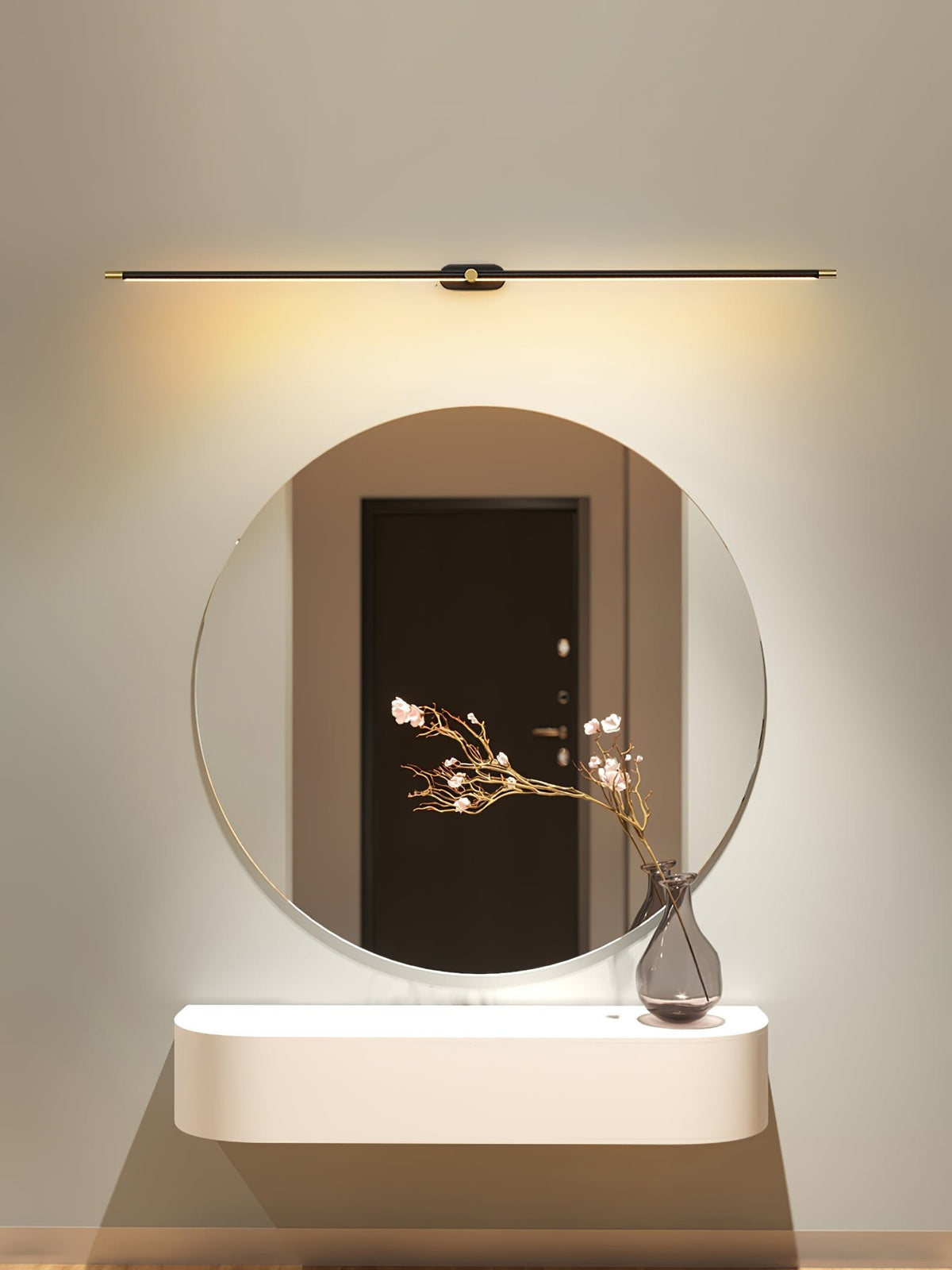 Minimalistische LED Wandleuchte mit Touch Dimmer Aufladbar View 31