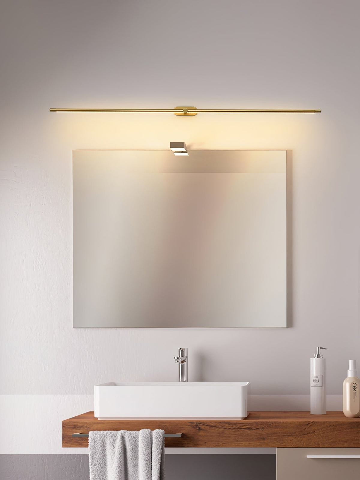 Minimalistische LED Wandleuchte mit Touch Dimmer Aufladbar View 36