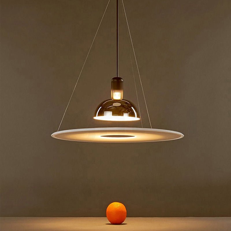Minimalistische Metall LED Hängeleuchte mit Glockenschirm View 12
