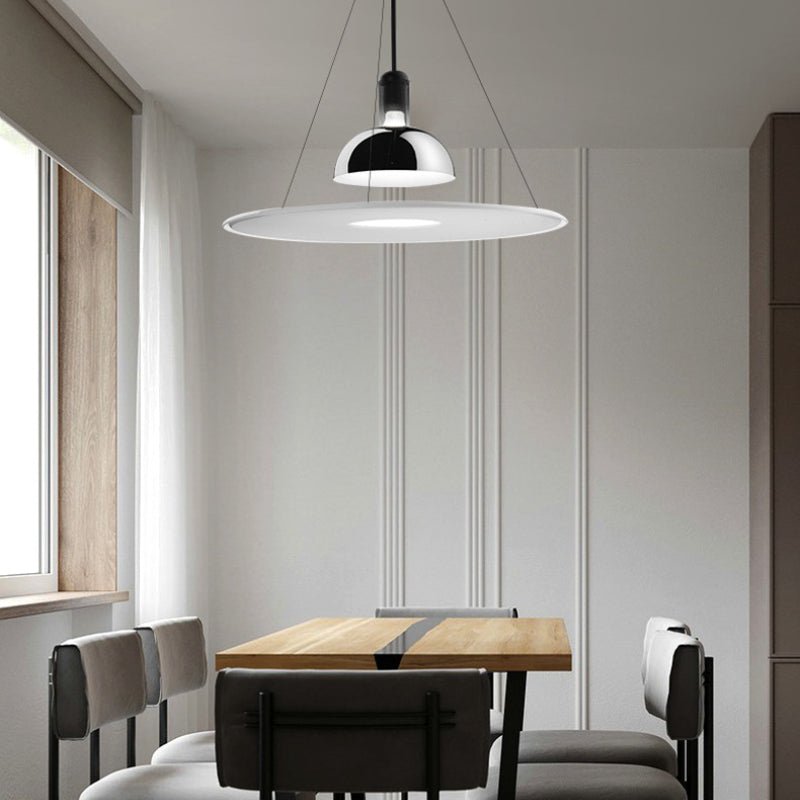 Minimalistische Metall LED Hängeleuchte mit Glockenschirm View 15